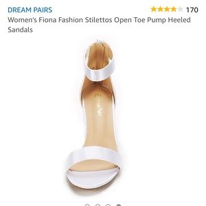 DREAM PAIRS Womens Fiona Fashion Stilettos Open Toe Pump Heeled Sandals